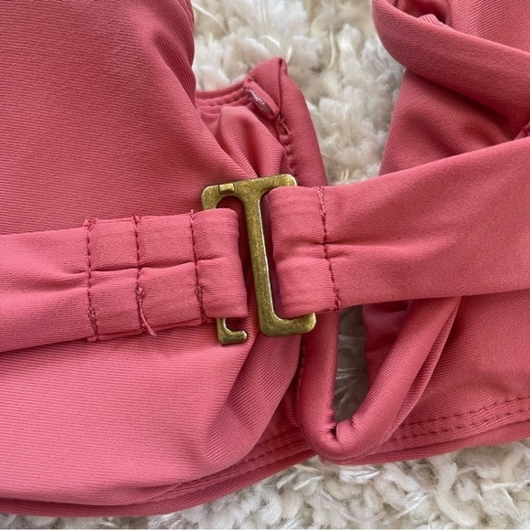 Andie Swim The Scala Top Swimming Suit Punch Pink Size Medium - Picture 7 of 11